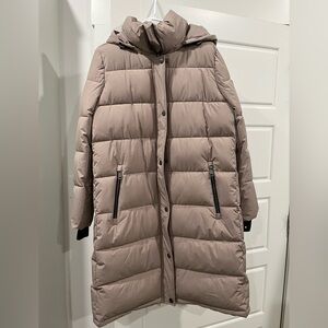 DKNY Beige Puffer Jacket